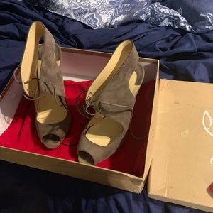 Beautiful suede Christian Louboutin shoes!